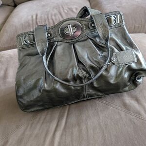 Coach Black Leather Women's Bag